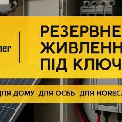 Резервне живлення для HoReCa: як кафе, ресторану чи готелю працювати під час блекаутів